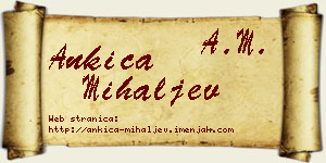 Ankica Mihaljev vizit kartica